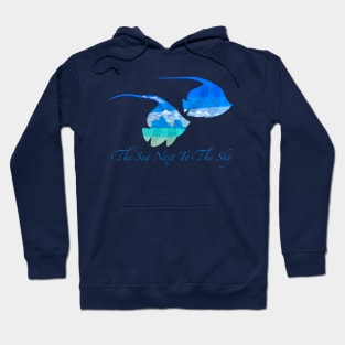 The sea next to the sky Hoodie